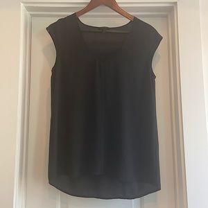 Cap sleeve silk top JCrew